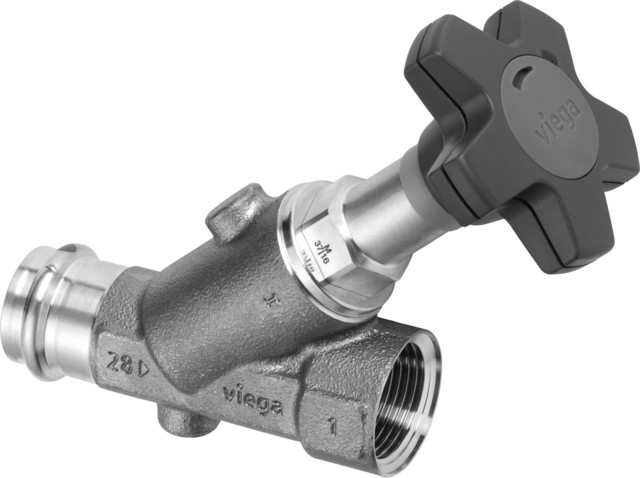 Viega Schrägsitzventil Easytop 2230.52 in DN25 Siliziumbronze