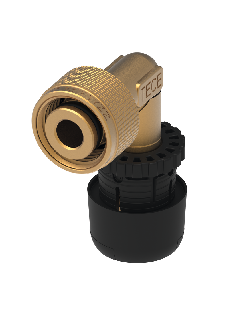 TECElogo-Ax Schnelladapter Winkel 90Grad Dim. 16 x 1/2", Siliziumbronze
