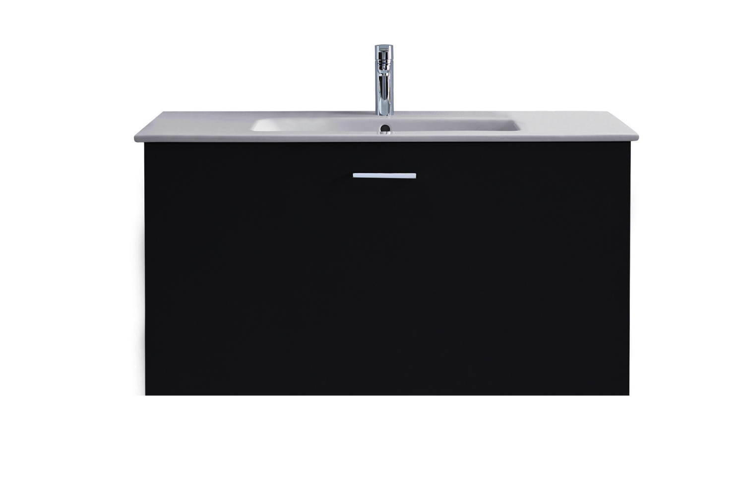 DU Möbelwaschtisch ME by Starck 830 mm mit ÜL, mit HLB, 1 HL, weiß