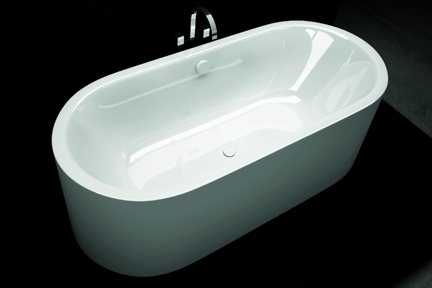 KA BW MST CENTRO DUO OVAL Mod.1128-4040, 1800x800, alpin,Schallsch.,inkl. KA 4040