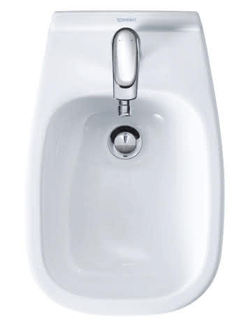 DU Wand-Bidet D-Code 545 mm mit ÜL, mit HLB, 1 HL, weiß