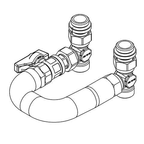 Flamco Logomini G2 Spülbypass 3/4 inkl. Kugelhahn Flamco Logomini G2 Spülbypass 3/4 inkl. Kugelhahn