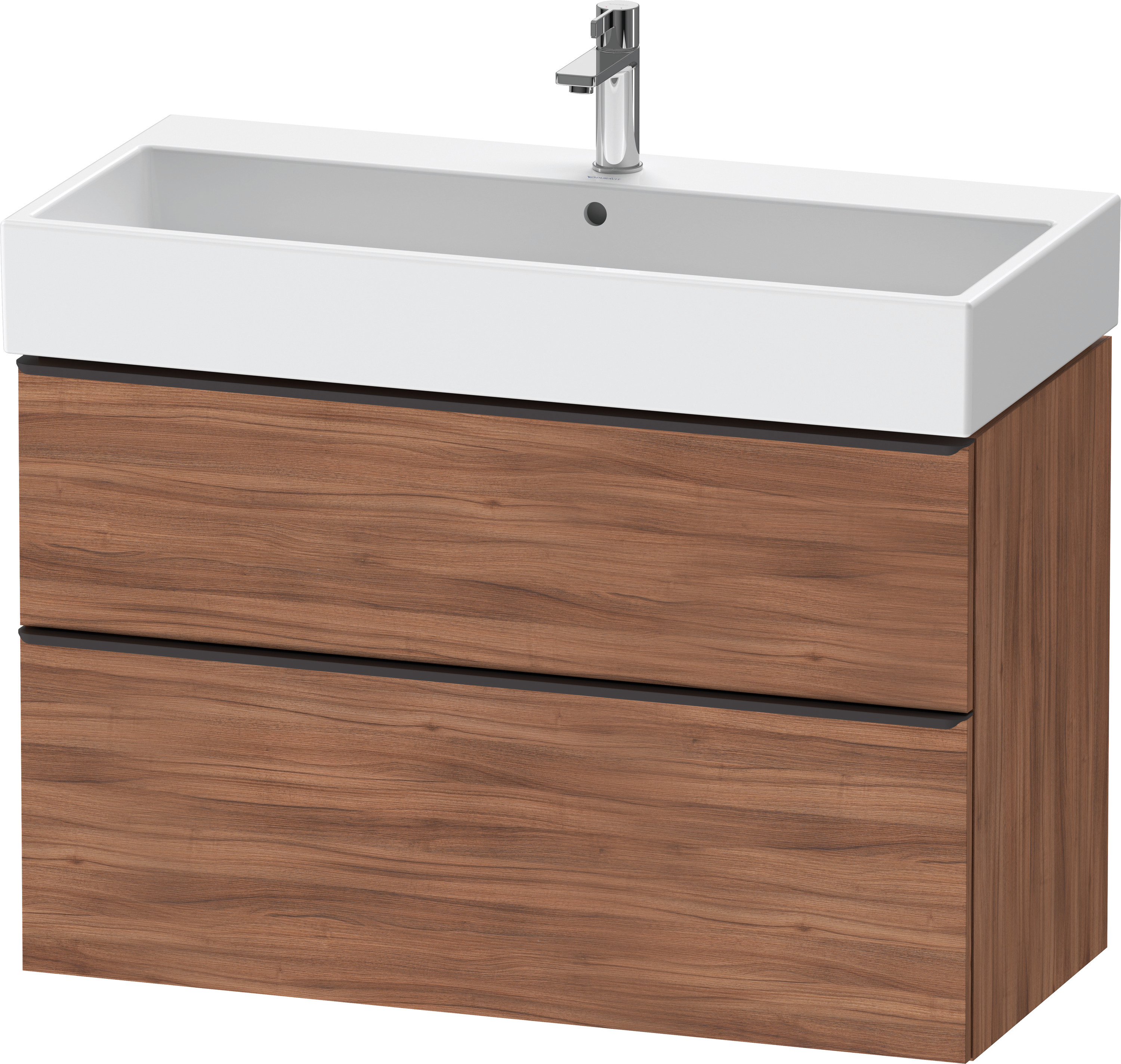 Duravit D-Neo WTU,Ausz:1,Schubk:1,GR:Dia.Schw 984x442x625mm,Wandh,Nussbaum Matt,Dekor