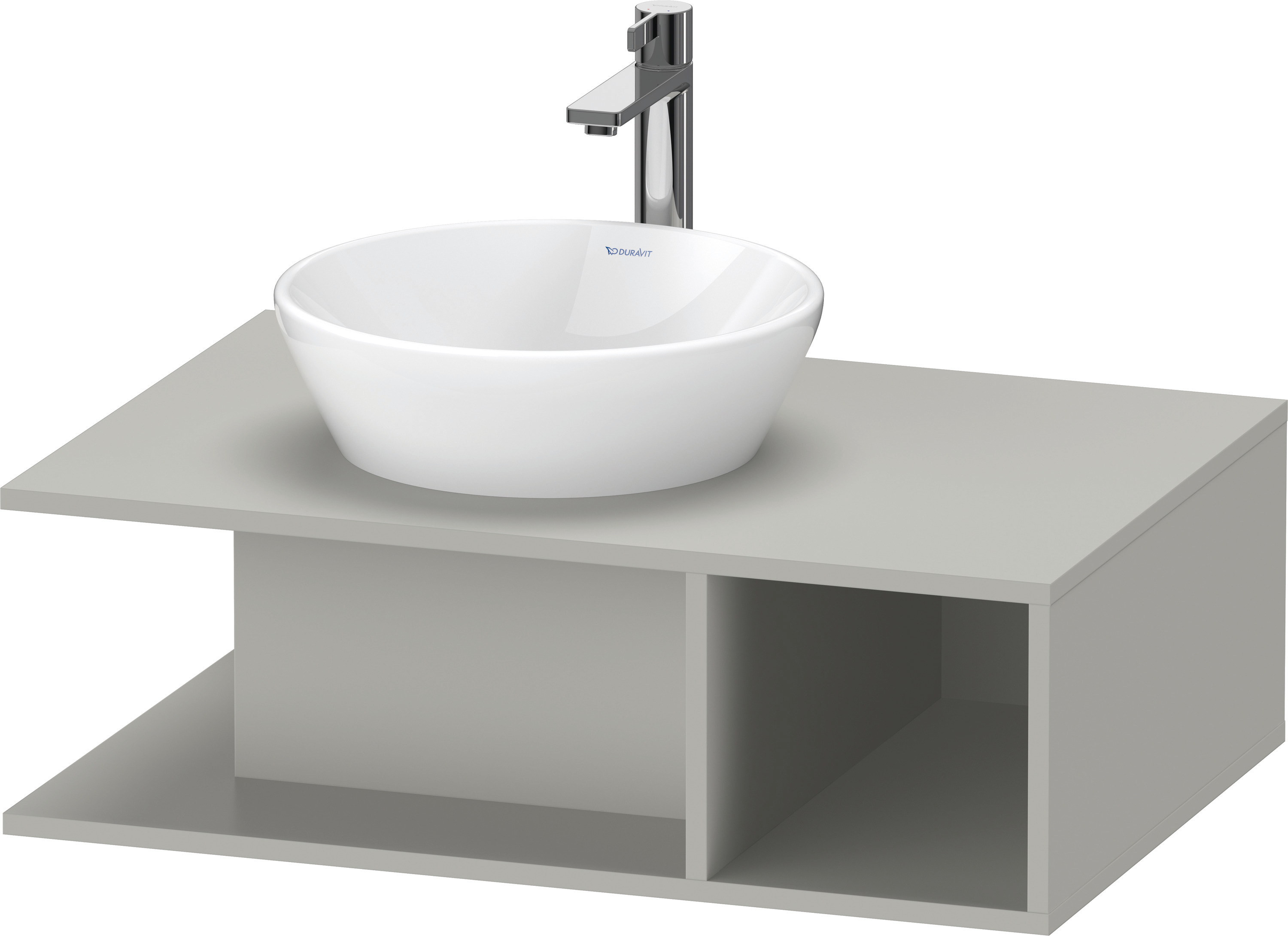 Duravit D-Neo WTU wandh.,1 offenes Fach r., 260x800x550mm, Betongrau Matt