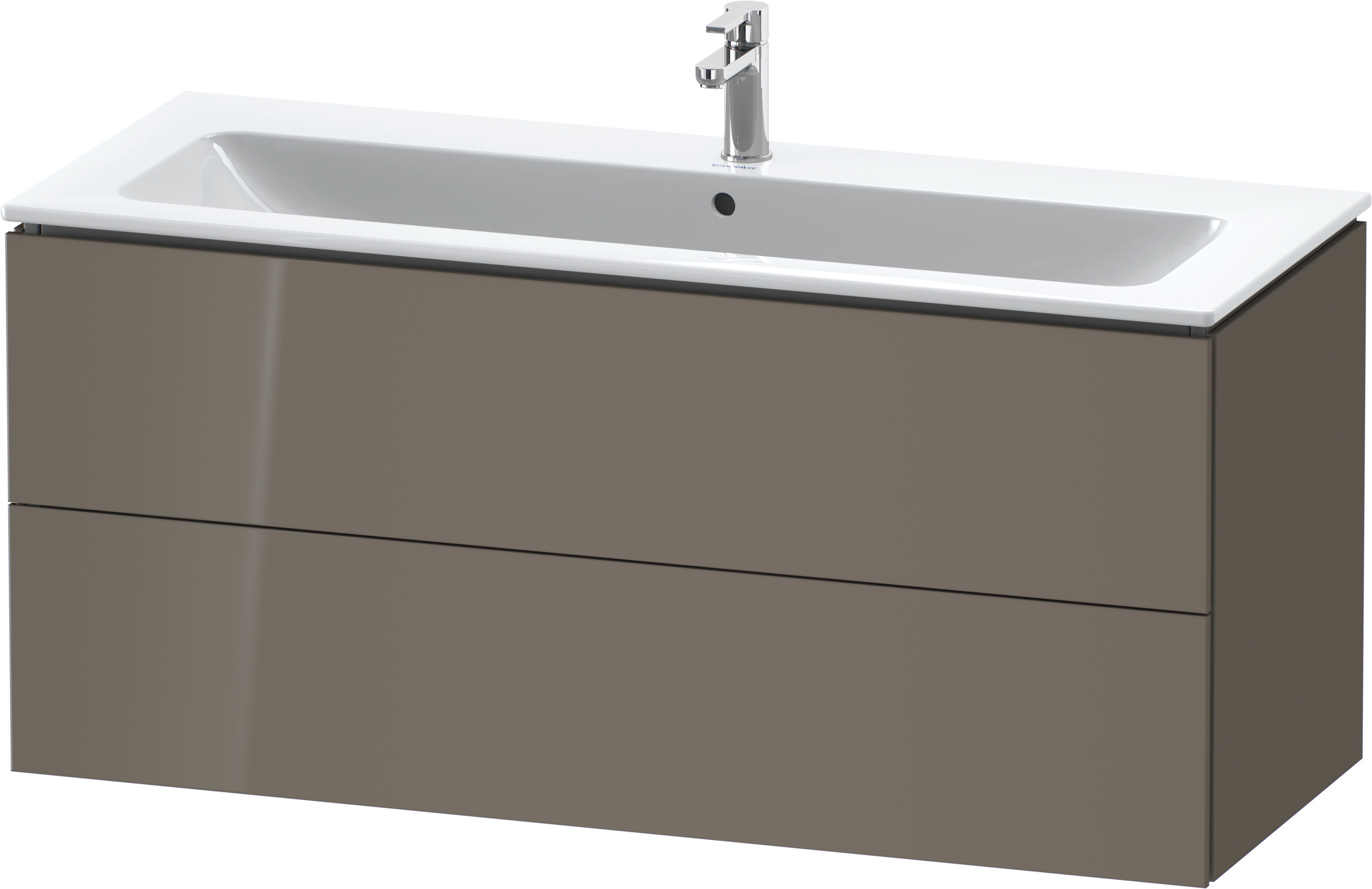 Duravit WTU wandh. L-Cube 481x1220x550mm 2 SchKa, f.233612, flannel grey hgl