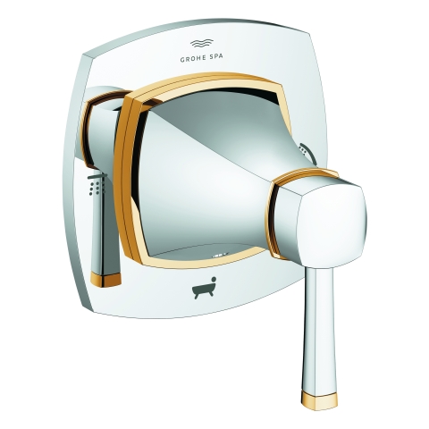 GROHE 5-Wege Umstellung Grandera 29419 Fertigmontageset chrom/gold