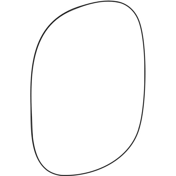 Geberit Option Oval Lichtspiegel, ind. Bel. 60x80x3,1cm