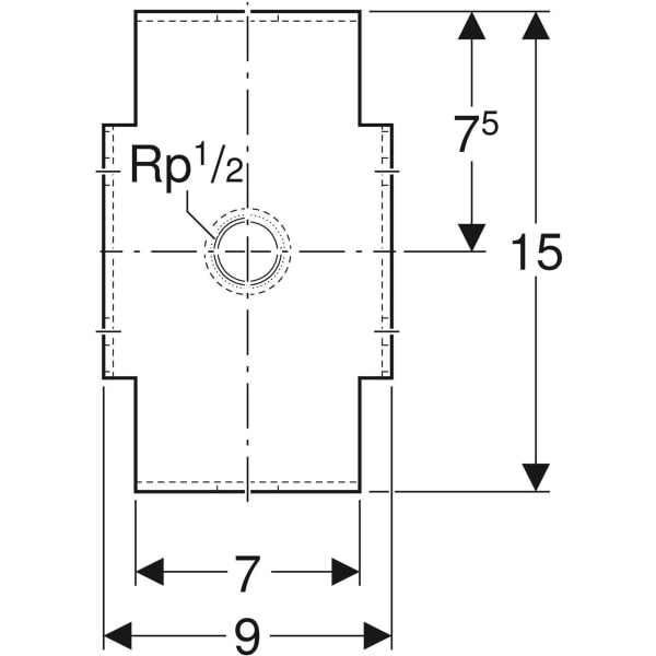 Geberit GIS Rohrhalter für Fixpunkt