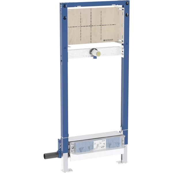 Geberit Duofix Element f. Dusche, 130cm CleanWall W-Ablauf, W-Arm.UP, H:65-90mm