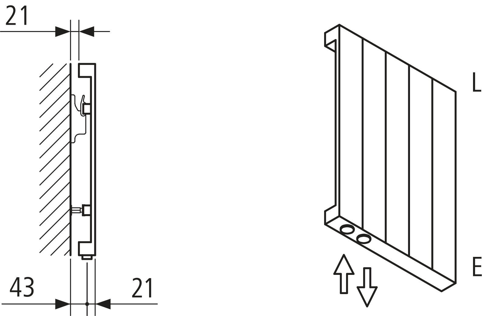 Kermi Heizwand HVN Typ10 BH1800x43x840mm QN1437, RAL9016, 6 bar, ANB12