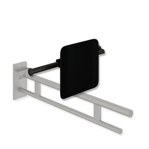 HEWI Rückenst., Sys 900, T:150, li Wand, re SK-Griff (A),plvb dgrau tiefmatt