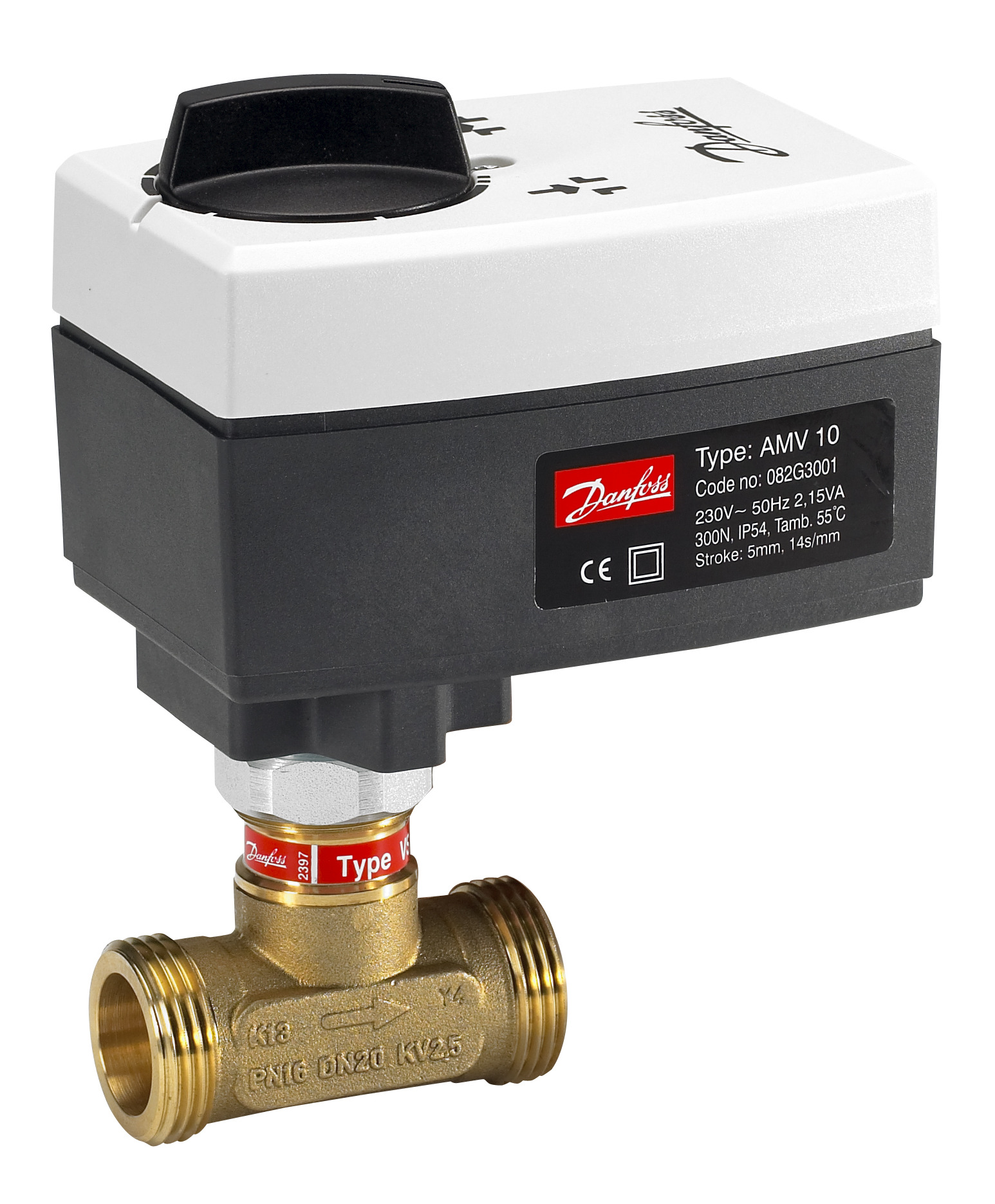 Danfoss Durchgangsventil VS2 DN20 Kvs 2,5, PN16, entzinkungsfreies Messing
