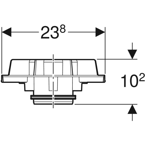 Geberit Pluvia Notüberlauf 25l/s