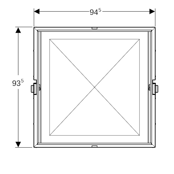 Geberit Rohbaubox für Geberit ONE SPS B: 90cm, H: 90cm