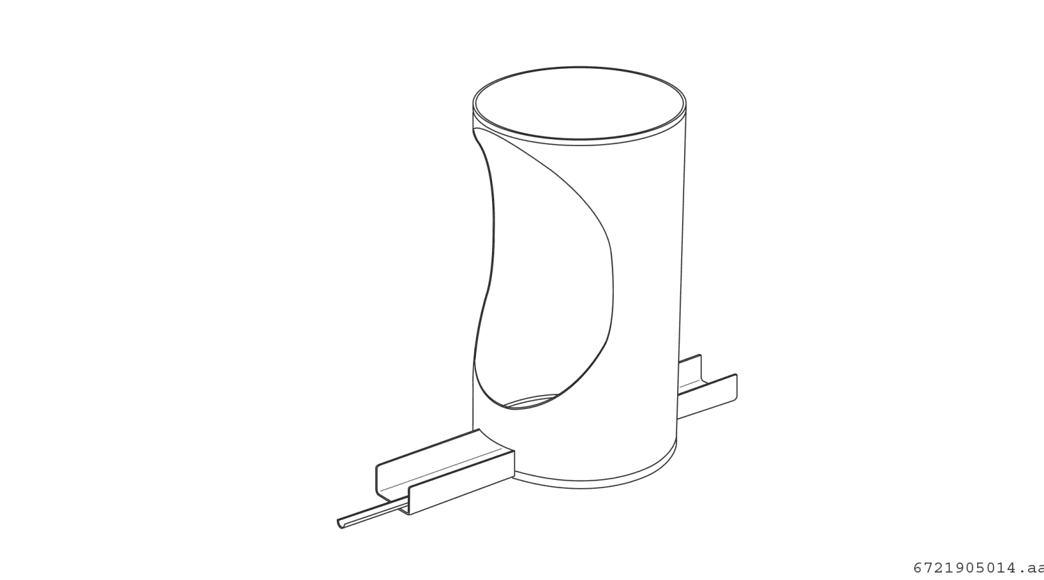 BOSCH Abgaszubehör AZB 1302 Abstützung d:125 mm mit Auflageschiene