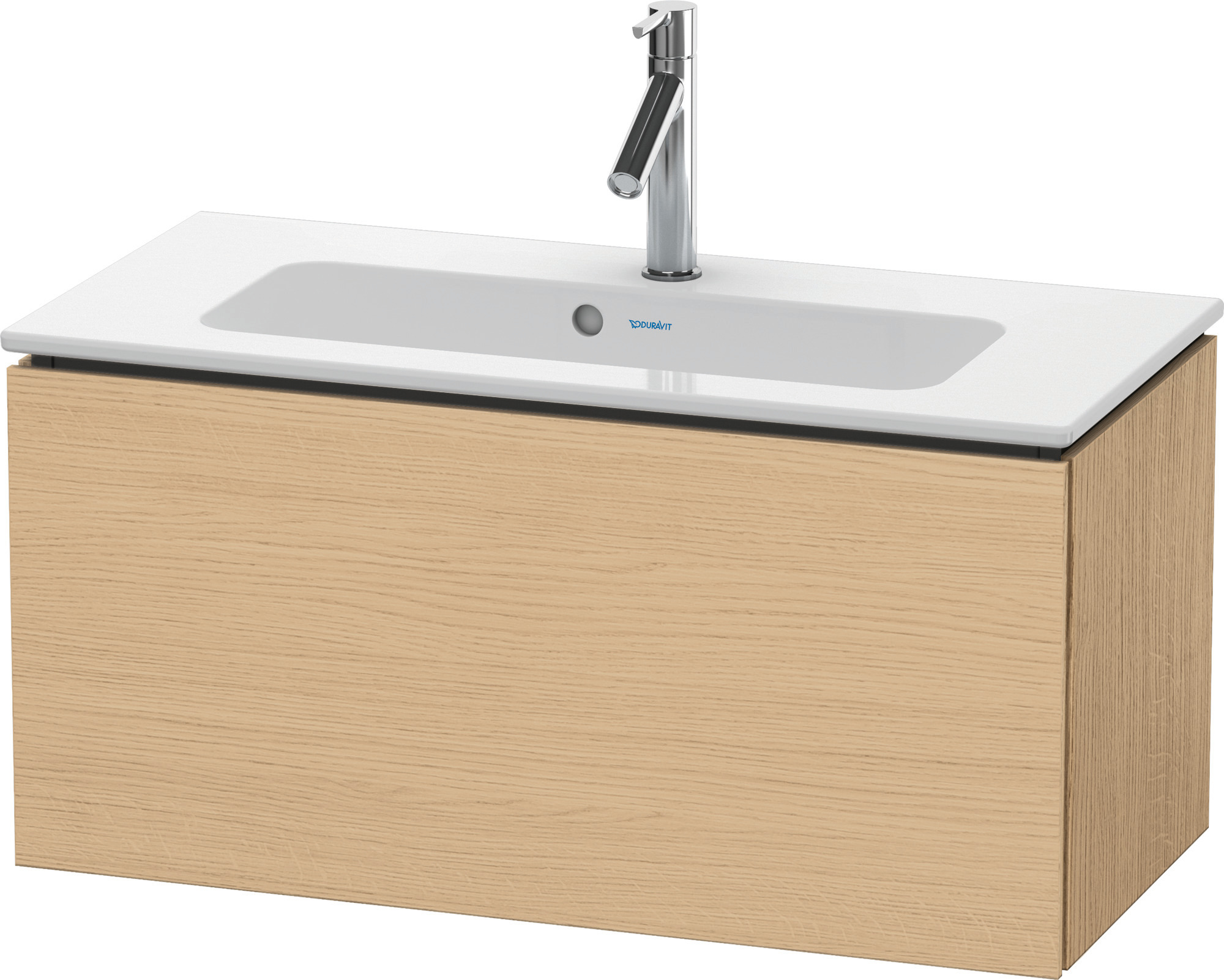 Duravit WTU Compact L-Cube 400x820x391mm 1 Auszug, Eiche Natur