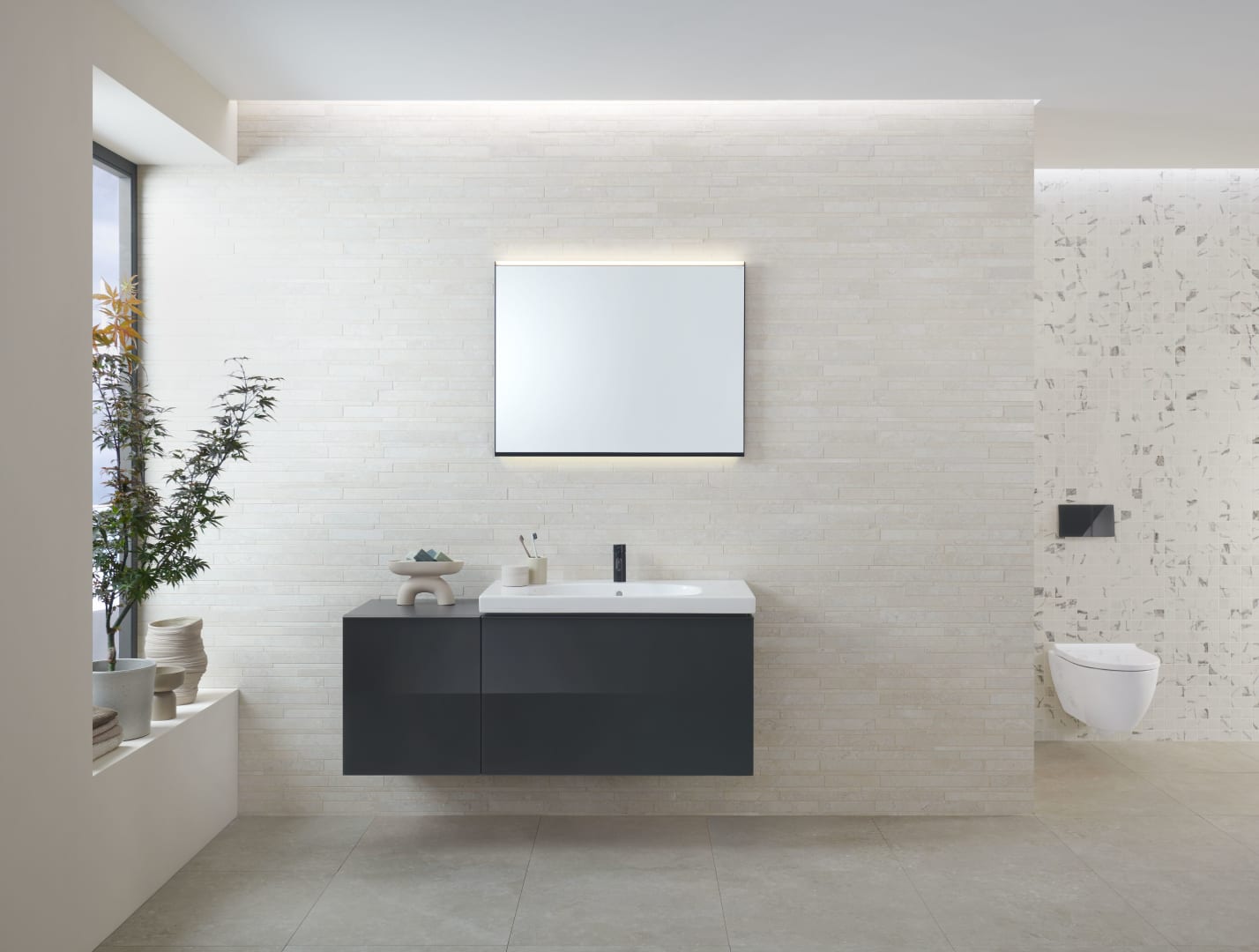 Geberit Acanto Set WWC m. WC-Sitz, Tiefspüler TurboFlush, geschl. Form, T:53cm, weiß