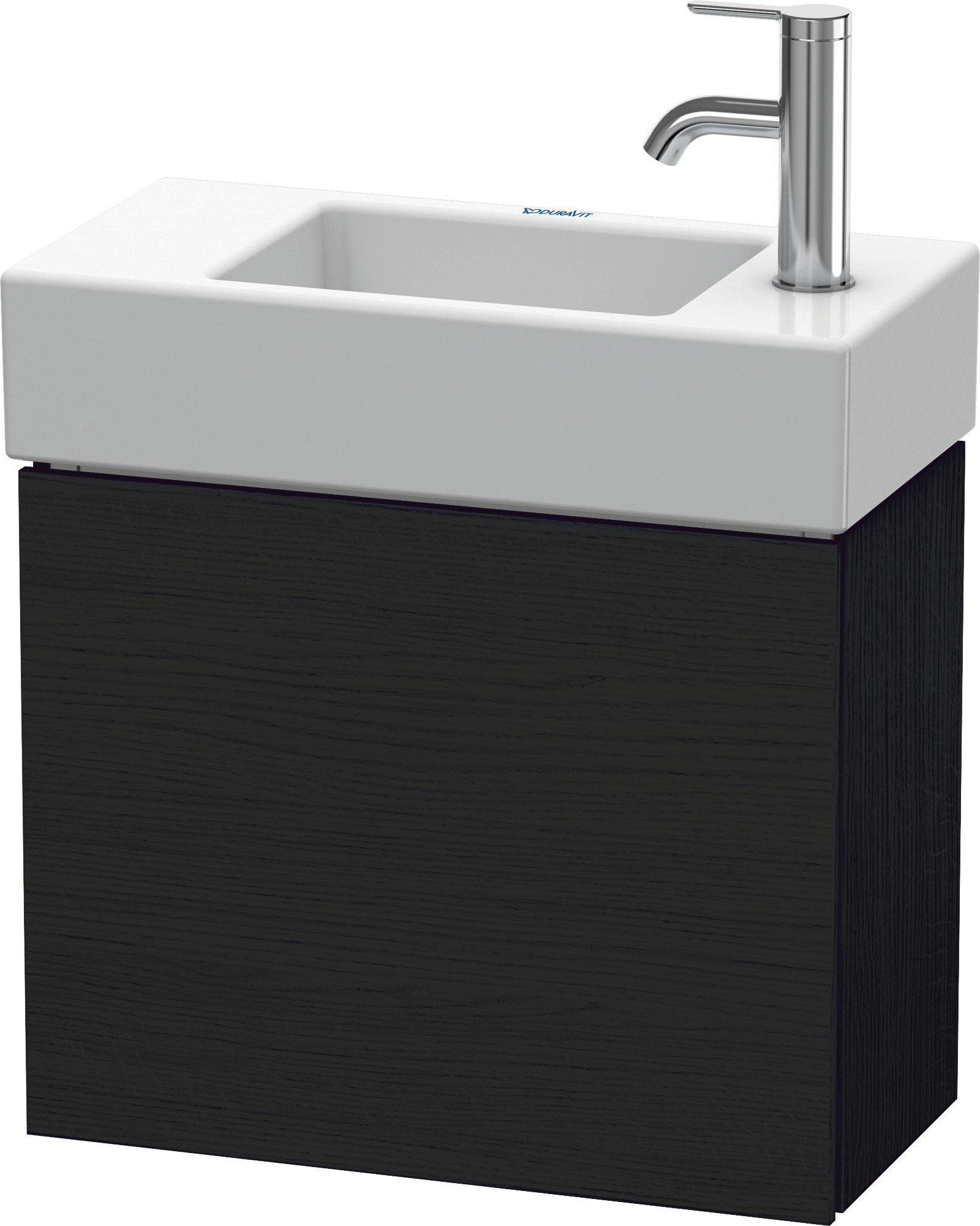Duravit WTU L-Cube 400x480x240mm,wandhängend 1 Tür, TA re, Eiche Schwarz
