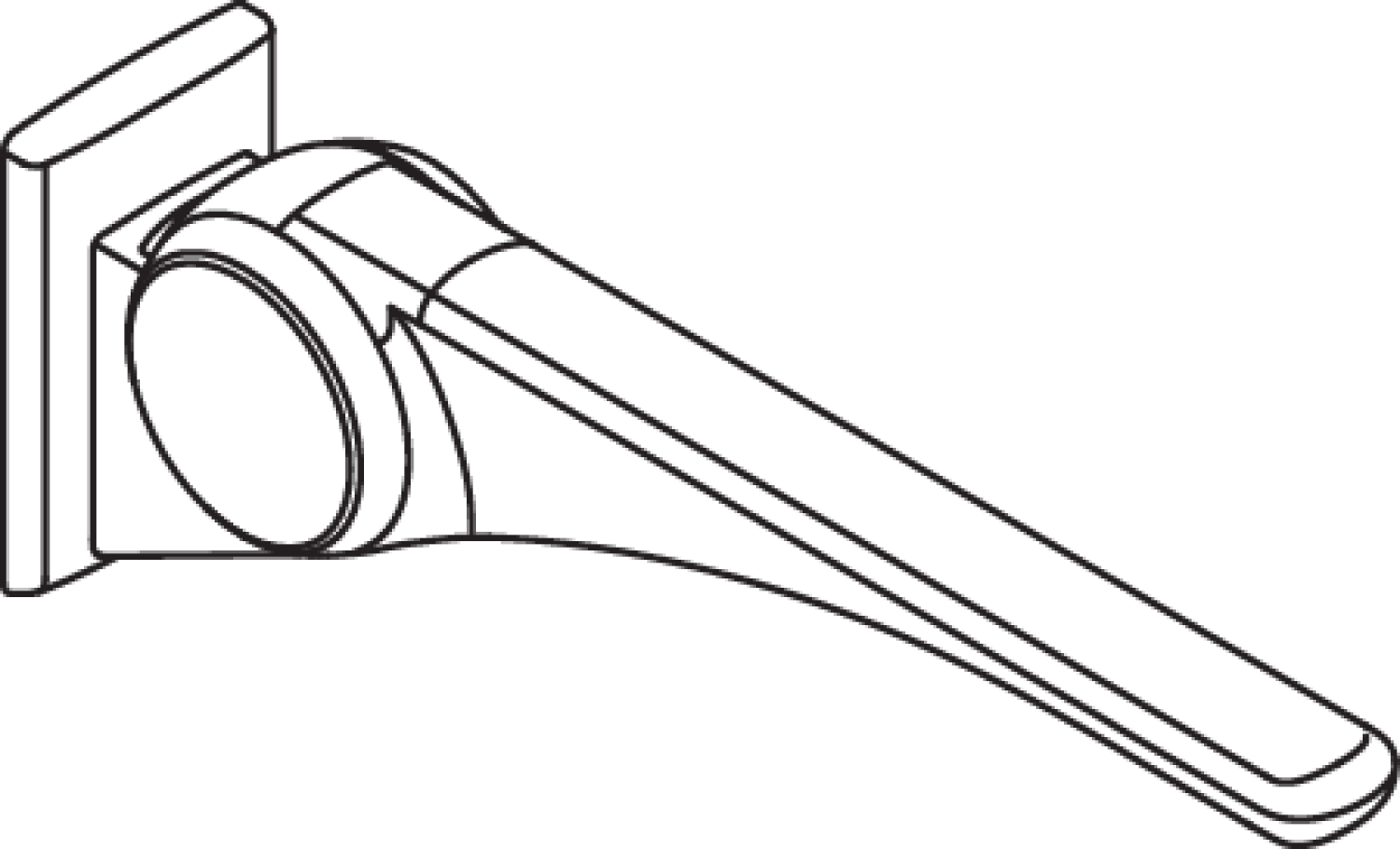 HEWI Stützklappgriff Basic,600 mm weiß hochgl.-anthraz.matt