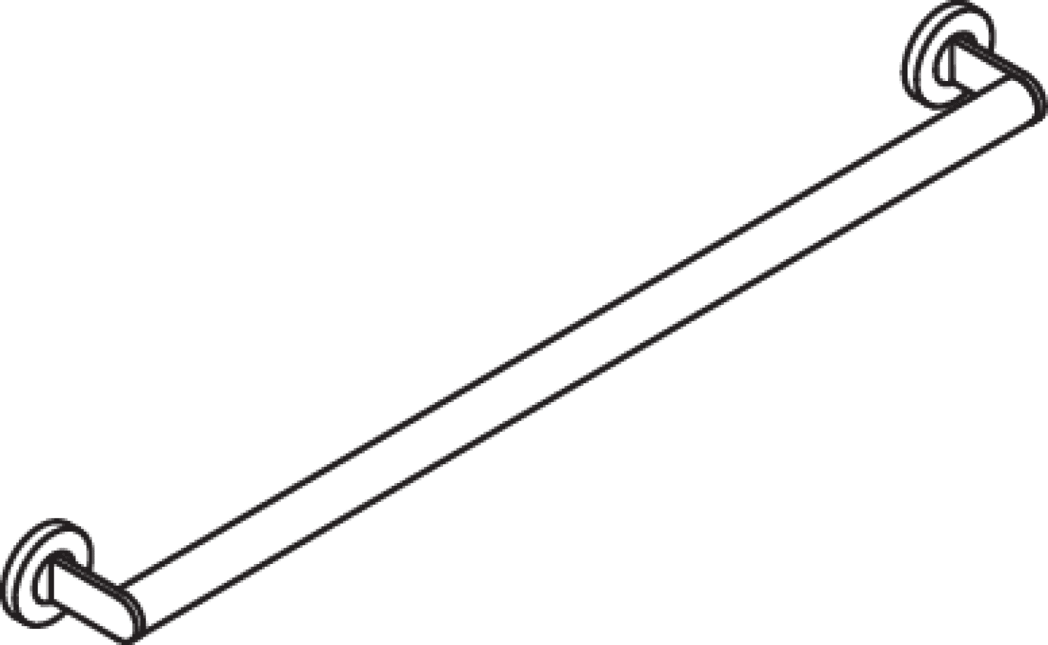 HEWI Haltegriff, d:32, L:800mm, schliff