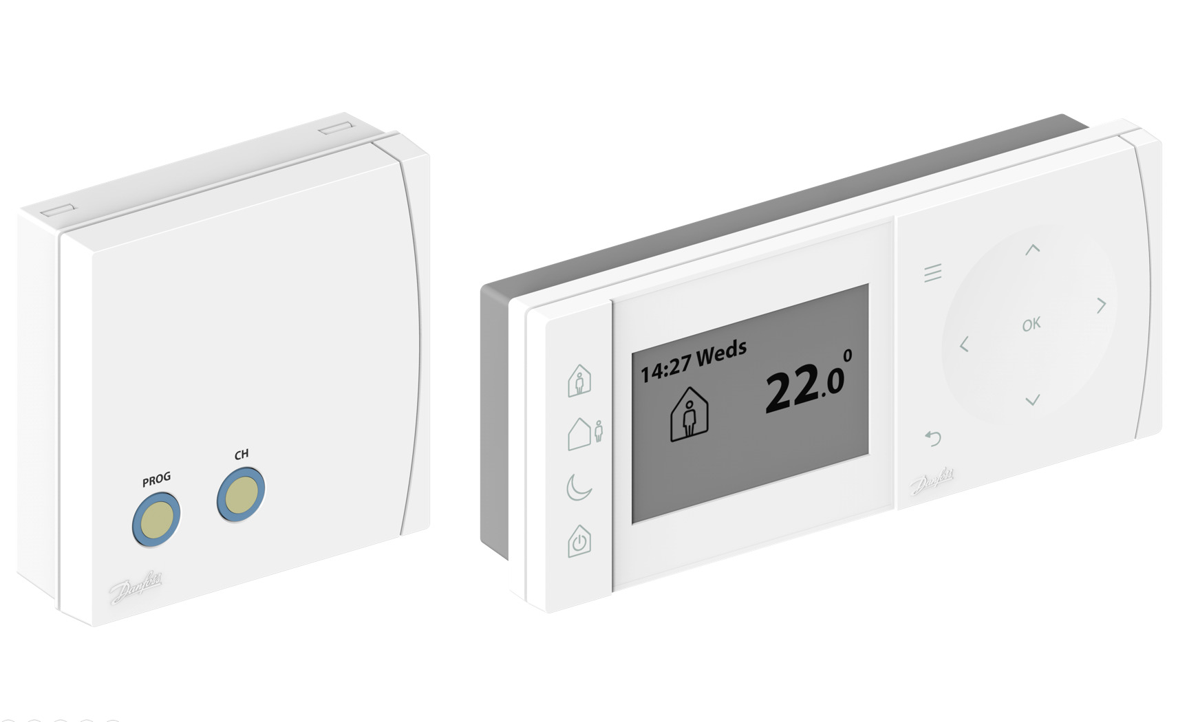 Danfoss progr. RaumthermostatTPOne RF+RX Funksteuerung, 7-Tage-Programm Danfoss progr. RaumthermostatTPOne RF+RX Funksteuerung, 7-Tage-Programm