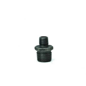 gebofittings Temperguss Gewindefittings 245 -Red.doppelnippel 1 1/2" x 1", schw. gebofittings Temperguss Gewindefittings 245 -Red.doppelnippel 1 1/2" x 1", schw.