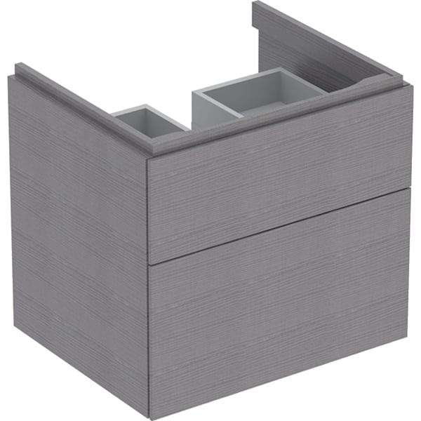 Geberit Xeno2 Unterschrank f. WT, 2 Schubl. 58x53x46,2cm, sculturagrau