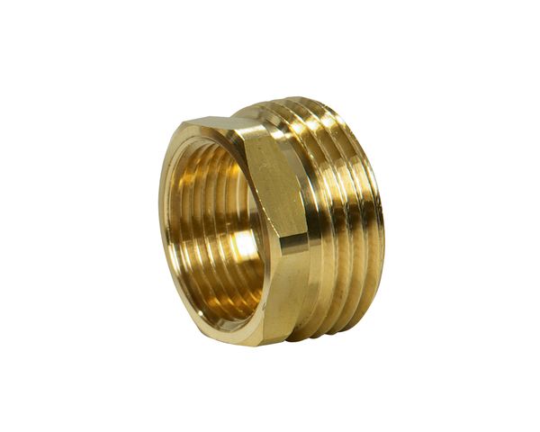 Flamco Gewindeanschlussstück IG 3/4 x AG 1 Ms Roh, G3/4 IGxG1 AG, Verlängerung 10mm