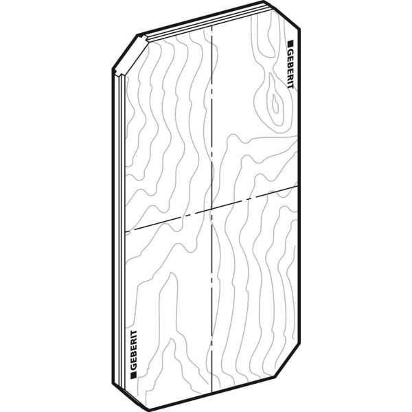 Geberit GIS Montageplatte, universell, 31 x 58 cm