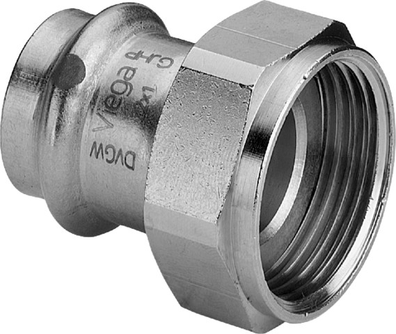 Viega Verschraubung mit SC Sanpress Inox 2363 in 28mm x G1 1/4 Edelstahl
