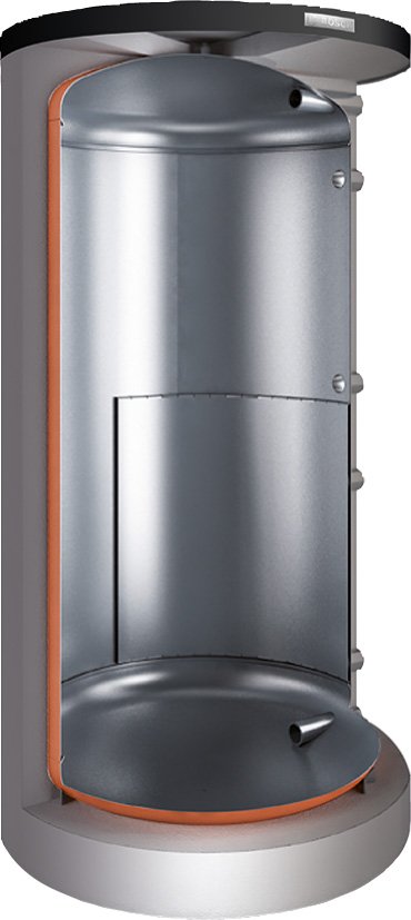 BOSCH Pufferspei. STORA B 1000-6 ER 1 B 2295x1030, 965 L, silber, Schichtladung