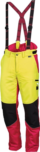 Forstschutzhose Komfort Gr.58 neongelb/r ot Forstschutzhose Komfort Gr.58 neongelb/r ot