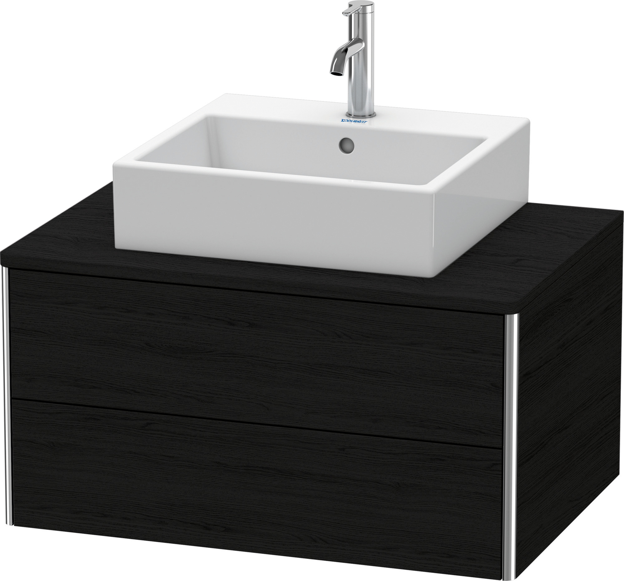 Duravit WTU XSquare 400x800x548mm,wandhängend Eiche Schwarz, 2 Schubkästen