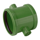 airfit PP-Doppelschiebemuffe Plus DN 125 für KG-Rohr, grün