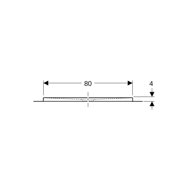 Geberit Olona Duschwanne 140 x 80 cm rechteckig, mit Dichtvlies, weiß matt