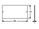 Revisionsplatte B11/B12/B13/B14 Kunststoff Weiß