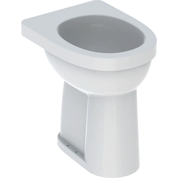 Geberit Renova Comfort Stand-WC Flachspüler erhöht, Abgang vertikal, weiß