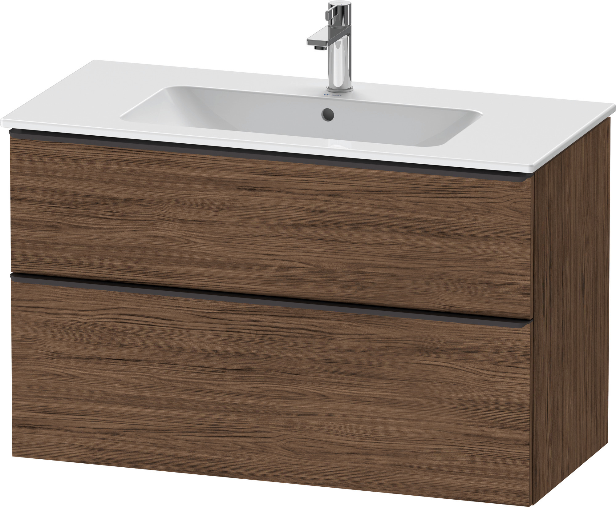 Duravit D-Neo WTU,Ausz:1,Schubk:1,GR:Dia.Schw 1010x462x625mm,Wandh,Nussb.Dkl.Matt,Dek.
