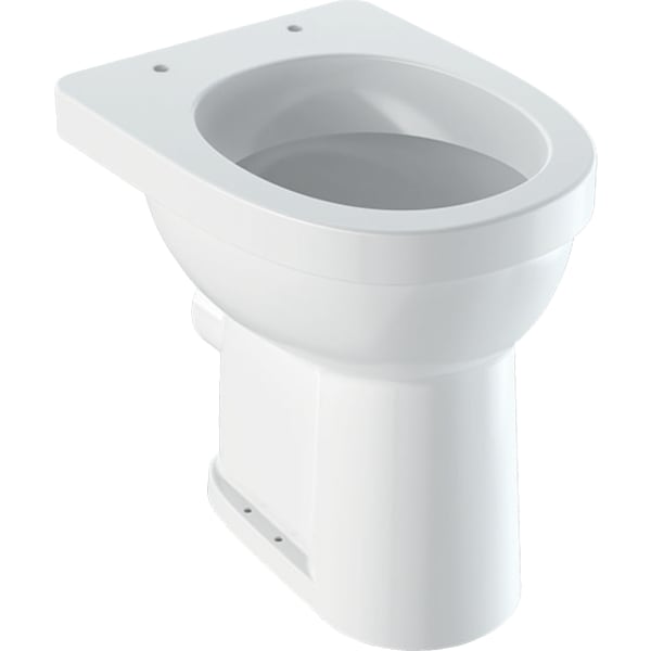 Geberit Renova Comfort Stand-WC Flachspüler erhöht/barrierefrei, Abgang horiz., weiß