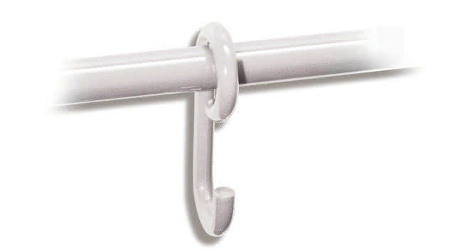 HEWI Haken Ser 477 verschiebbar, auf Stange d:33mm reinweiß