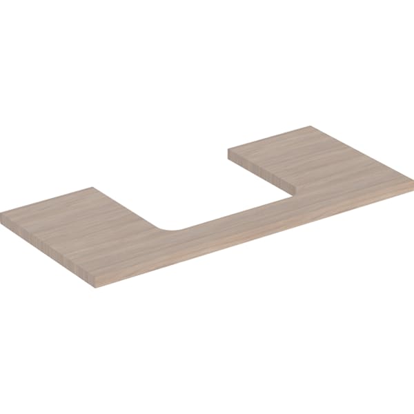 Geberit ONE WT-Platte, Ausschnitt mi. für AWT 105x3x47cm, Eiche