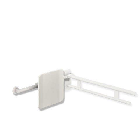 HEWI Rückenst., Sys 900, T:150, re Wand, li SK-Griff (A),plvb weiß tiefmatt
