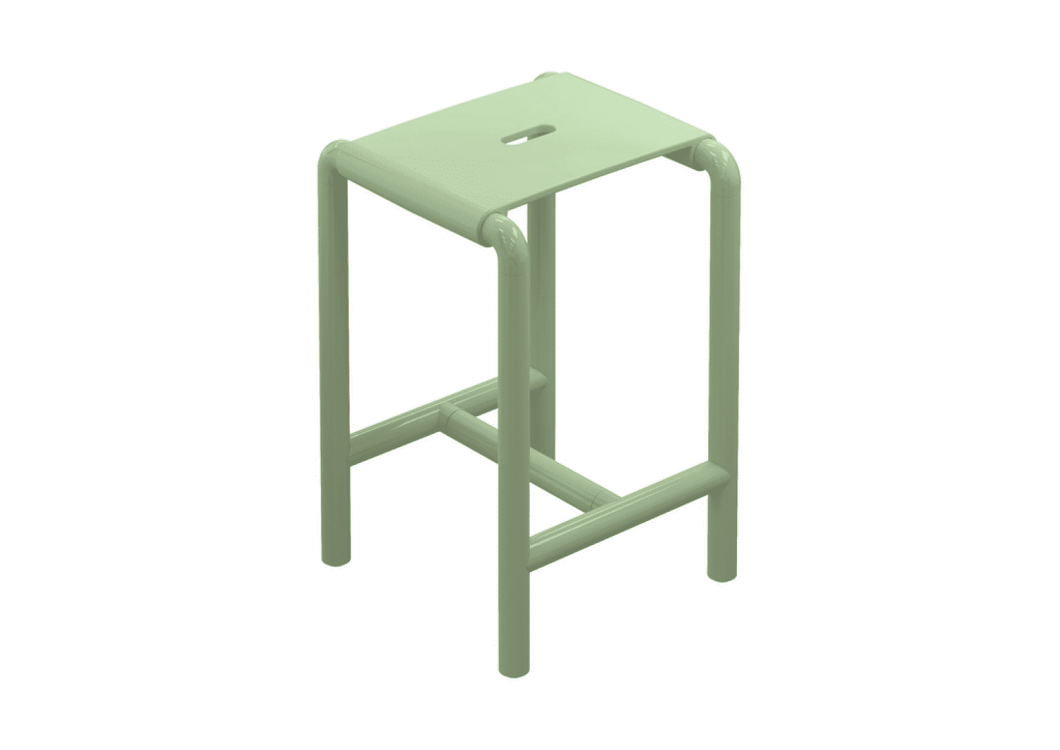HEWI Hocker B=345mm,T=336mm,H=507mm reinweiß