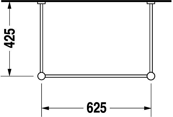 DU Metallkonsole Vero für 045470, höhenverstellbar, chrom