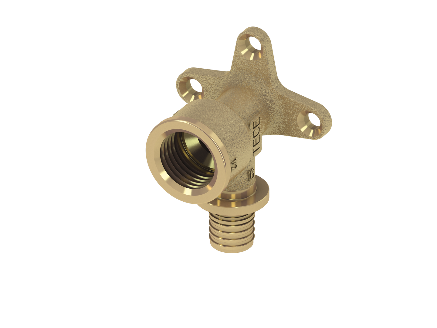 TECEflex Wandscheibe Dim. 20 x Rp 1/2", Standard Messing