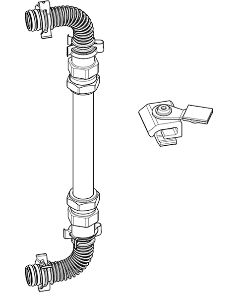 Daikin Kollektor-Reihenverbinder, CON LCP f. Drucksystem, 2 Koll-Reihen verbinden