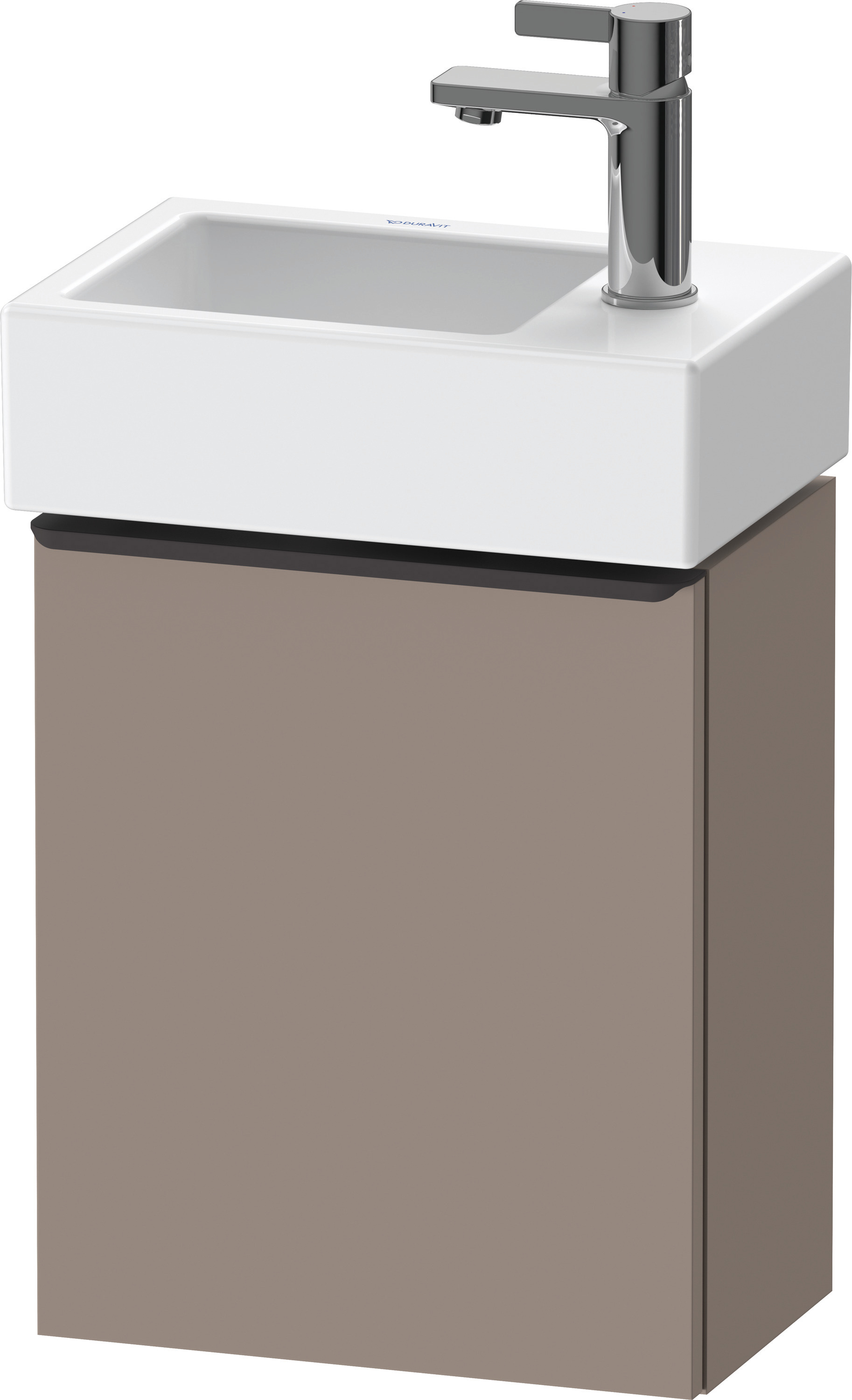 Duravit D-Neo WTU,Wdh,Tür:1,TA:LI,Gr:Dia.Schw 364x222x440mm,Basalt Matt,Dekor