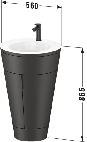 Duravit Starck 1,c-bonded Set Bds,Weiß Sdm Griff Gold Poliert,Ker.W.Sdm.m.HyG+