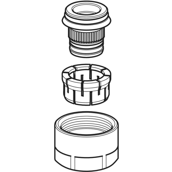 Geberit FlowFit Anschlussverschr. für Eurokonus d20-EuG3/4