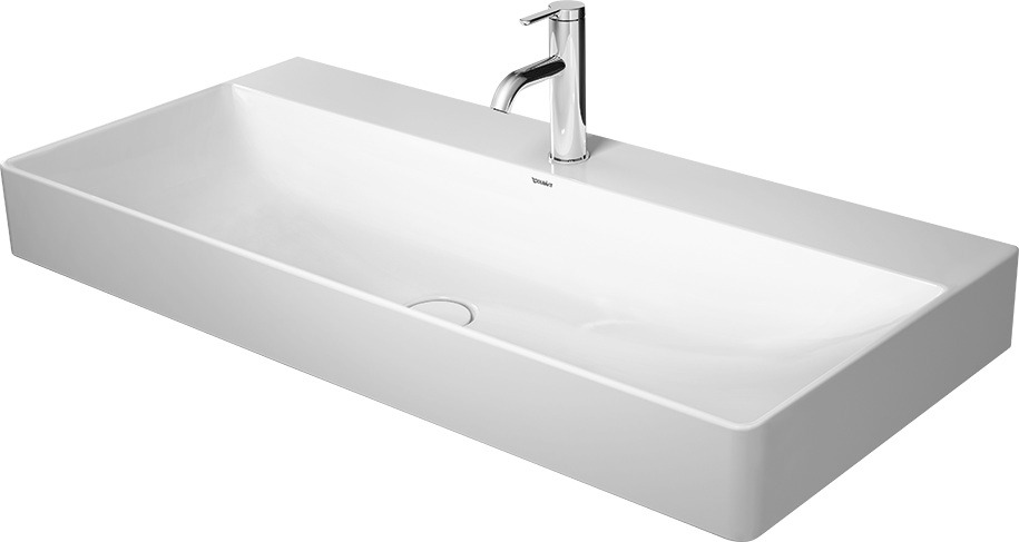 DU Möbel-WT DuraSquare 1000mm o.ÜL, m.HLB, o.HL, weiß